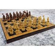 Antique-Style Norse Viking Chess Set