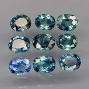 Real! 3.02ct blue green Sapphire set from Australia!
