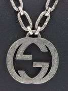 Gucci Interlocking G pendant on chain necklace