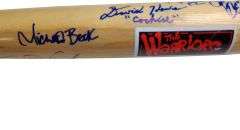 The Warriors Movie Cast Signed Bat w Popsicle Inscription Exact Proof ACOA