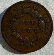 1834 Large 8 Medium Letters Small Star Large Cent