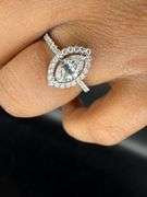 18K White Gold Marquise Cut Diamond Ring of 1.14ct
