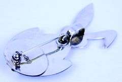 Carolyn Pollack Sterling Rabbit Jelly Belly Pin/Pendant