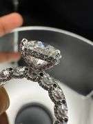14K White Gold Round Brilliant Cut Lab Diamond Ring of 8.70ct