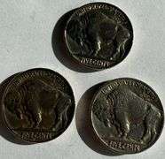 1929 1936 D and 1937 Near Unc Buffalo Nickels.