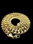 Huge  252.2 Gram 14 Kt Yellow Gold Plated Curb Link Necklace
