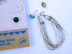 Carolyn Pollack Liquid Sterling Silver & Gemstone Earrings