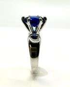 Beautiful 3.5 Ct Vs1 Deep Midnight Blue Simulated Diamond Ring