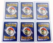 6 Pokémon 1999 1st Edition Cards