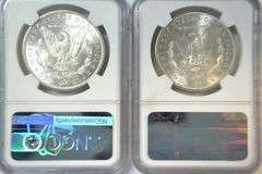 Blazing 1880-S & 1882-S Morgan Silver Dollars. NGC MS64's