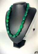 Natural Huge 883.5 Cttw Mined From The Earth Emerald Necklace