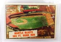 1961 Mantle Blasts 565 Ft. Home Run Baseball Card, 3.5+
