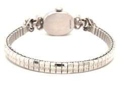 Estate Hamilton 14K WG & Diamond Ladies Watch