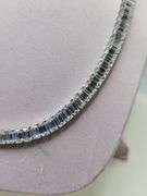 Unbelievable! 40.8 CTTW Lab Diamond Riviere Necklace in 14KT White Gold