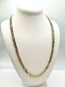 Sharp 14 Kt. 34.9 Gram Gold Plated Cuban Link Chain Necklace