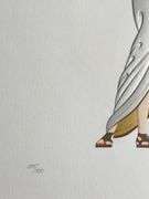 Erte "Sisters" Signed Limited Edition Serigraph with Foil Stamping