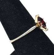Darling 14K White Gold Red Garnet Gemstone Ring