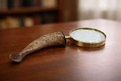 Solid Brass Magnifying Glass with Buffalo Horn Handle