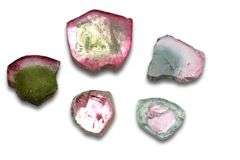 IntriguingWatermelon Tourmaline - Lot of 5