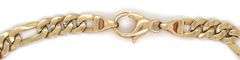 Italian 14kt Yellow gold Figaro bracelet