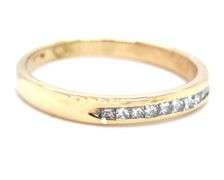 In Demand Thin 14K YG Princess Cut Diamond Band