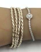 Lot of 2 Vintage 925 sterling silver bracelets