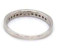 10kt White gold 0.25ctw channel set diamond band