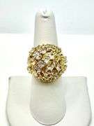 Dazzling 14 Kt. Gold Plate 10.75 Ctw Simulated Diamond Ring
