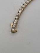 CERTIFIED BRAND NEW 14K YELLOW GOLD TENNIS BRACELET. 11.00 CARATS OF DIAMONDS.
