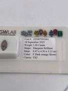 CERTIFIED NATURAL ORANGE BROWN DIAMOND