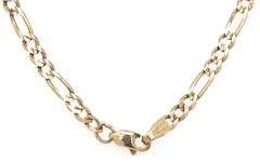 Durable 14K YG Figaro Link Necklace