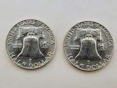 (2) 1962-D Franklin Half Dollars