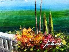 BEAUTIFUL MEDITERRANIAN PAINTING ON CANVAS