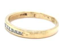 In Demand Thin 14K YG Princess Cut Diamond Band