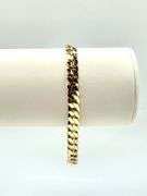Gorgeous 14.2 Gram 14 Kt. Yellow Gold Plated Cuban Link Bracelet