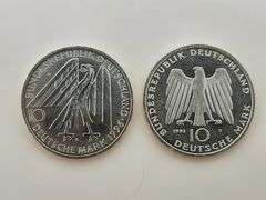 1993-F & 1996-A 10 Mark German Federal Republic, Silver