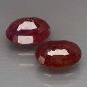 Untreated! 5.67ct pair of violet red Rubies sourced from Winza, Tanzania!