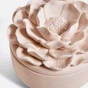 Floral Trinket Box - Blush Pink - Elegant Jewelry Storage