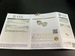 CERTIFIED 14K ROSE GOLD DIAMOND STUDS