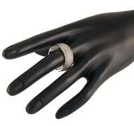 Gents 4.00ctw Pave Diamond Multi Row Eternity Band Ring in 14K