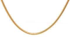 Silky Smooth 14K YG 16" Snake Style Necklace