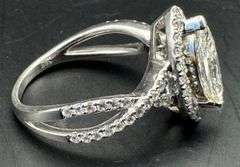 14K White Gold Marquise Cut Diamond Ring of 1.58ct