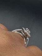 14K White Gold Marquise Cut Diamond Cut