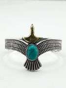 925 Sterling Silver Turquoise Eahle Cuff