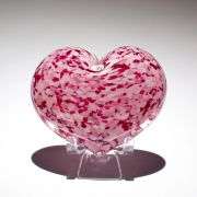 Heart Paperweight - Wild Rose