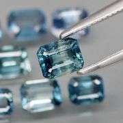 Deep color with light saturation! 2.86ct set of Madagascar Sapphires!