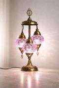 Handmade 3 Globe Turkish Mosaic Lamp