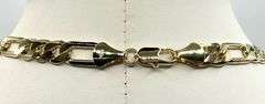 60.8 Gram 14 Kt. Gold Plate Figaro Italian Link Chain