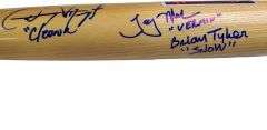 The Warriors Movie Cast Signed Bat w Popsicle Inscription Exact Proof ACOA
