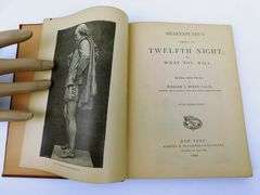 3 Antique Shakespeare Books, 1890's